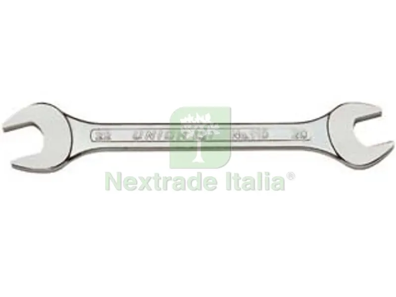 12PZ CHIAVI A FORCHETTA CROMATE DOPPIE FISSE -mm.10x11 — Tubi e raccordi — rif. FERX.FER13284