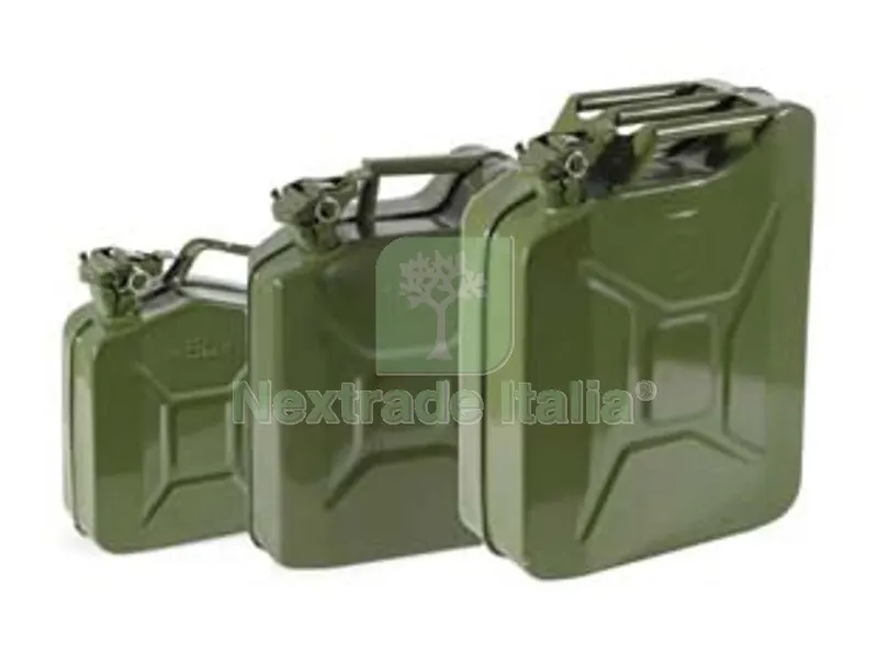 TANICA IN METALLO VERNICIATA A FUOCO lt.20 con omologazione per trasporto prodotti infiammabili beccuccio cod.279949 — Tempo libero outdoor — rif. FERX.FER39536
