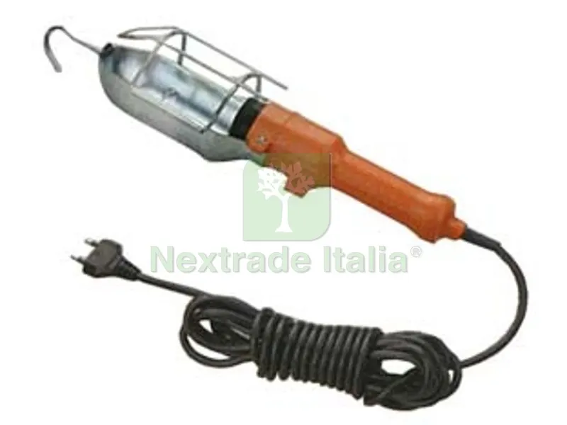 2BLISTER Lampada da Meccanico in Metallo - mt.5 di cavo bipolare 2x0,75 — Cavi e fili — rif. FERX.FER13161