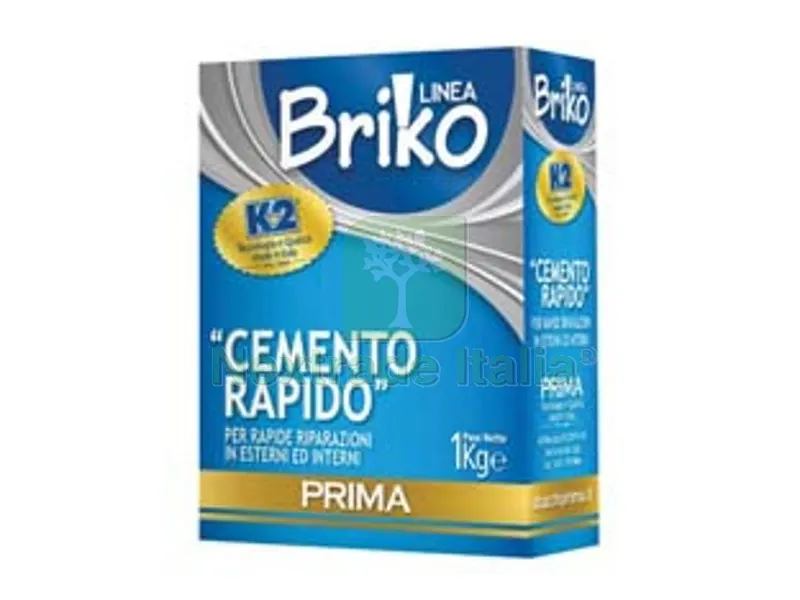 12PZ K2 Linea Briko Cemento Rapido Grigio in Polvere - Kg.1 — Cemento, malte e collanti edili — rif. FERX.FER37952