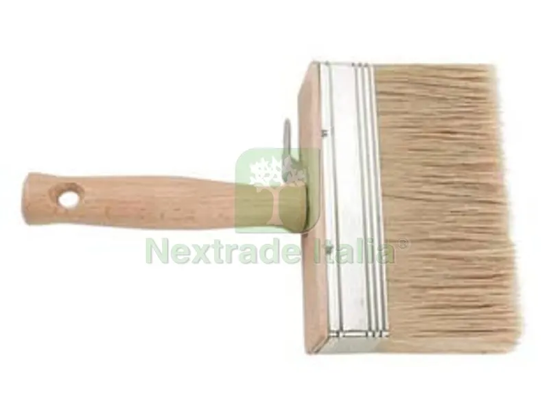 12PZ PLAFONCINO SETOLA BIONDA MANICO LEGNO - mm.70x30 — Pennelli e rulli — rif. FERX.FER21906