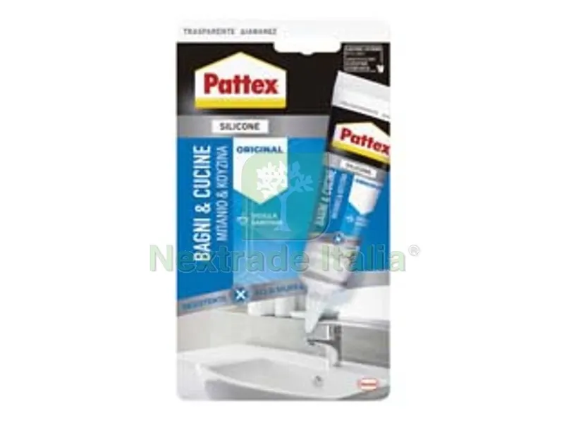 12BLISTER PATTEX SILICONE SISTA SILICON 5 BIANCO - ml.50 — Adesivi e sigillanti — rif. FERX.FER62527 12BLISTER PATTEX SILICONE SISTA SILICON 5 BIANCO - ml.50 — Adesivi e sigillanti — rif. FERX.FER62527