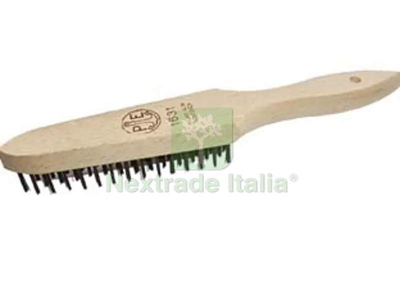4PZ SPAZZOLE IN ACCIAIO CON MANICO DRITTO ART.1631 - 5 ranghi — Punte, frese e dischi — rif. FERX.FER20176 4PZ SPAZZOLE IN ACCIAIO CON MANICO DRITTO ART.1631 - 5 ranghi — Punte, frese e dischi — rif. FERX.FER20176