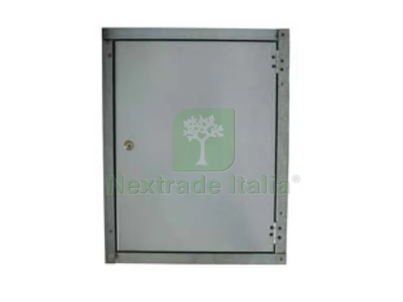 SPORTELLO LISCIO IN ACCIAIO ZINCATO - cm.29x29h. — Serrature e cilindri — rif. FERX.FER292467