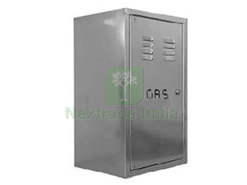 Cassonetto Contatore GAS in Acciaio Zincato - cm.40x25x70h. — Scarichi e sifoni — rif. FERX.FER292535