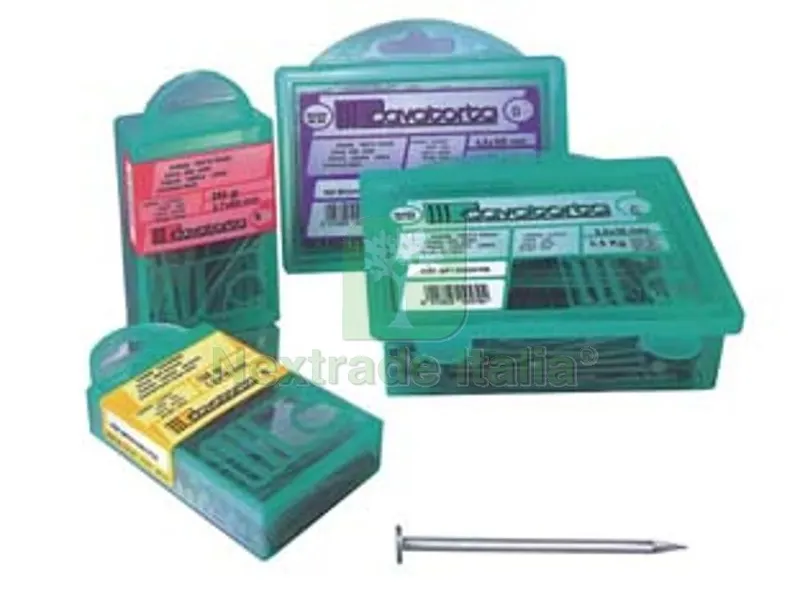 4BLISTER CHIODI TESTA PIANA BRICOLINE - ? mm. 2,2 - 14x40 gr.125 — Chiodi e graffe — rif. FERX.FER32797
