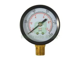 MANOMETRO PER POMPE CON ATTACCO RADIALE - DN ? mm.50 attacco radiale raccordo M 1/4" — Tubi e raccordi — rif. FERX.FER84475