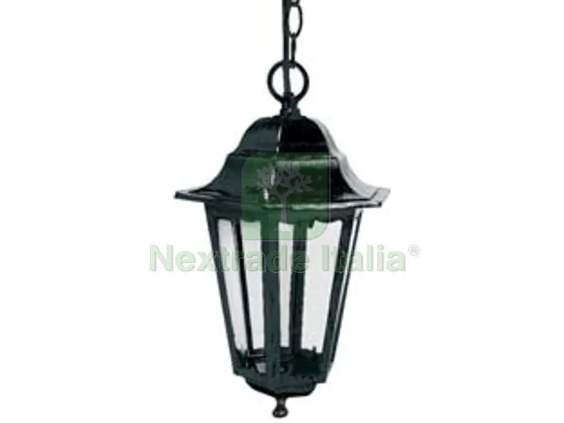Lanterna con Catena Modello Berlino - 60w IP44 mm.192x192x947h. colore nero — Illuminazione — rif. FERX.FER39420