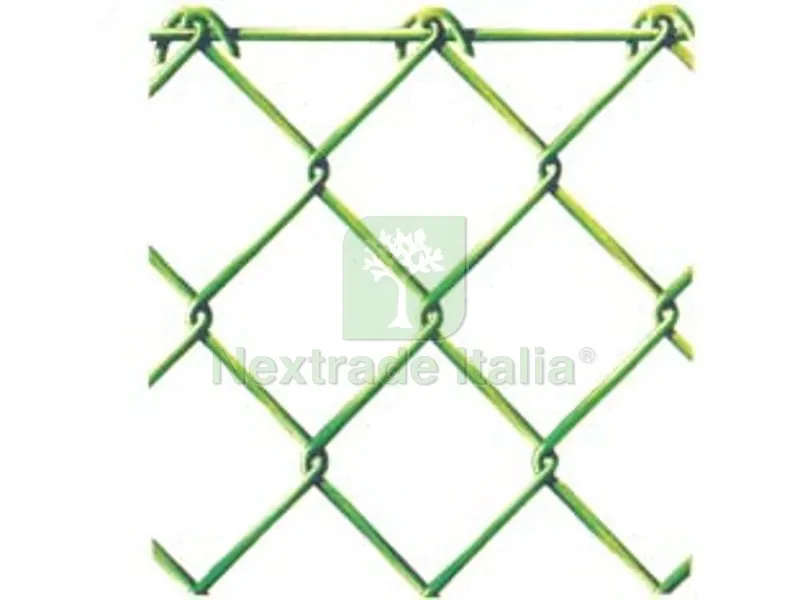 RETE GRIGLIA PLASTIFICATA VERDE "REPLAX" MAGLIA 50X50 FILO ? MM.2,4 ESTERNO - CM.200H. — Reti e recinzioni — rif. FERX.FER240031