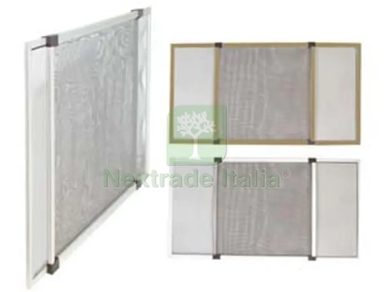 zanzariera in fibra con telaio nibile in alluminio colore alluminio - rete grigia - cm.75x50h. — Tende e zanzariere — rif. FERX.FER98786 zanzariera in fibra con telaio nibile in alluminio colore alluminio - rete grigia - cm.75x50h. — Tende e zanzariere — rif. FERX.FER98786