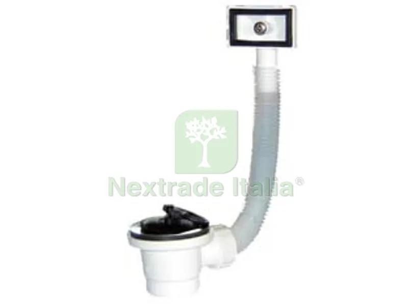 Piletta Moplen con Tappo Maniglia e Troppo Pieno Flessibile - 1"1/2 per lavelli inox e sintetici — Maniglie e pomelli — rif. FERX.FER25034