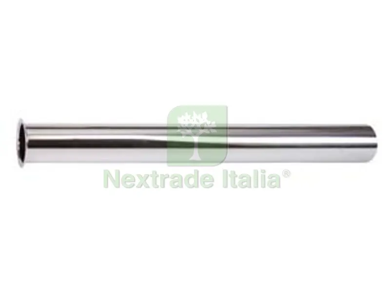 10PZ CANOTTO CON BORDO IN OTTONE CROMATO - ? mm.32 lunghezza cm.25 — Scarichi e sifoni — rif. FERX.FER198967 10PZ CANOTTO CON BORDO IN OTTONE CROMATO - ? mm.32 lunghezza cm.25 — Scarichi e sifoni — rif. FERX.FER198967