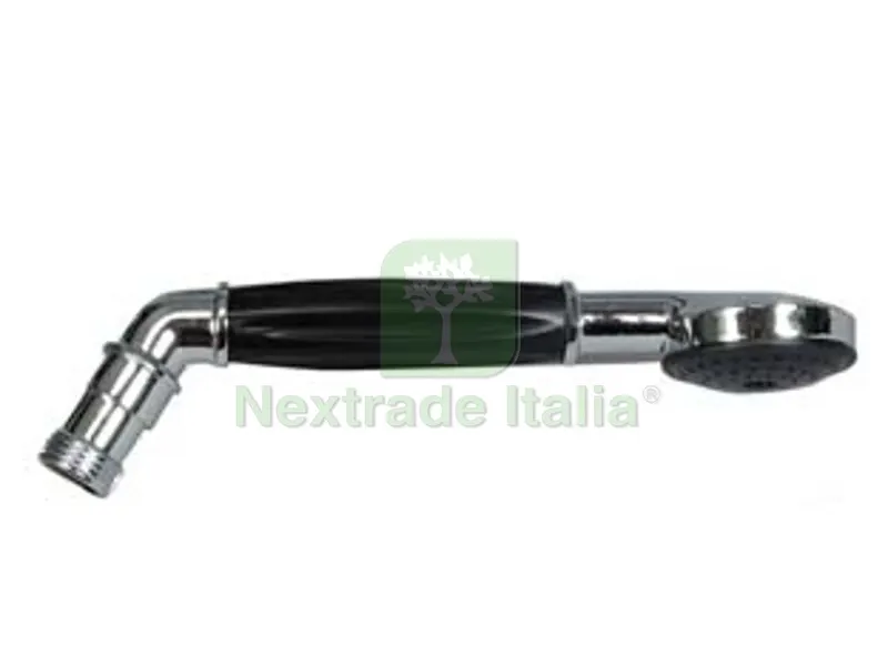 DOCCETTA IN ZAMA GETTO FISSO CURVA NERA — Rubinetti e valvole — rif. FERX.FER25614 DOCCETTA IN ZAMA GETTO FISSO CURVA NERA — Rubinetti e valvole — rif. FERX.FER25614