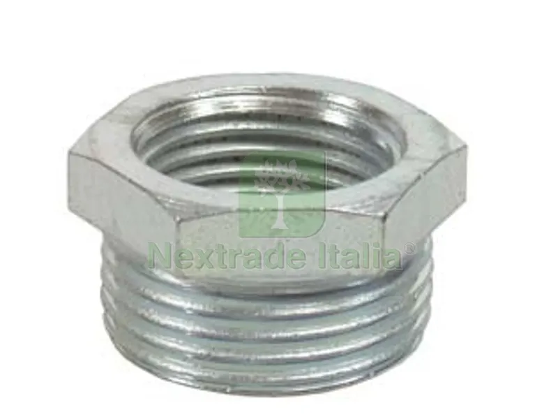 10PZ RIDUZIONE ESAGONALE ACCIAIO ZINCATO - F 3/8" M 1/2" — Tubi e raccordi — rif. FERX.FER32339