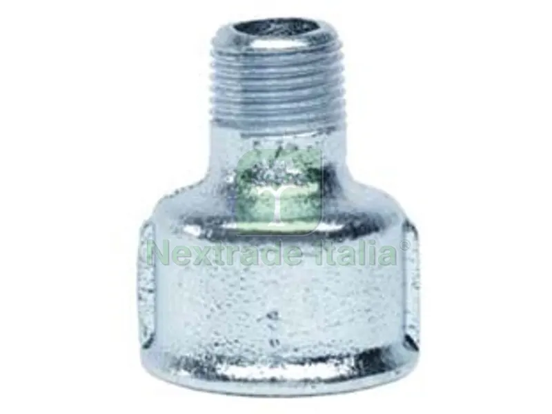 10PZ MANICOTTO RIDOTTO GHISA ZINCATA - F 1/2" M 3/8" — Tubi e raccordi — rif. FERX.FER80668