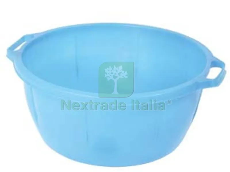 6PZ Bacinella Tonda con Manici - ? cm.36,5x18 da lt.22 — Casalinghi e organizzazione — rif. FERX.FER93347 6PZ Bacinella Tonda con Manici - ? cm.36,5x18 da lt.22 — Casalinghi e organizzazione — rif. FERX.FER93347