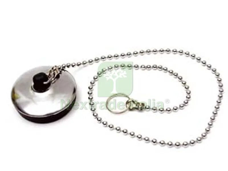 10BLISTER tappo con catena a e anello - ? mm.40 — Scarichi e sifoni — rif. FERX.FER26543