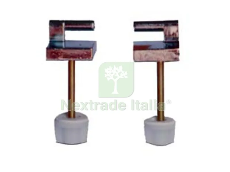 5PZ Supporti per Sedili WC in Metallo Cromato — Scarichi e sifoni — rif. FERX.FER77347