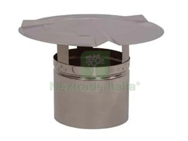 FUMAIOLI A CAPPELLO IN ACCIAIO INOX - ? cm.15 — Tubi e raccordi — rif. FERX.FER192569