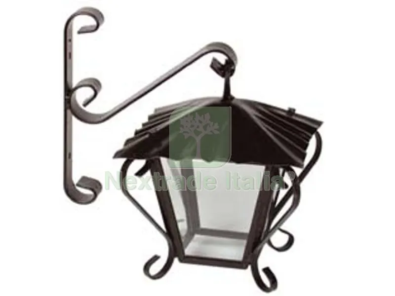 Lanterna Quadrata con Braccio - cm.26x26x41h. — Illuminazione — rif. FERX.FER30663