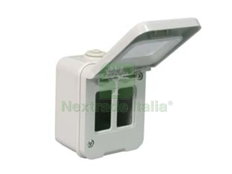 6PZ Scatola Stagna Portafrutti 2 Posti - mm.64x80h. (1552) — Casalinghi e organizzazione — rif. FERX.FER87742 6PZ Scatola Stagna Portafrutti 2 Posti - mm.64x80h. (1552) — Casalinghi e organizzazione — rif. FERX.FER87742