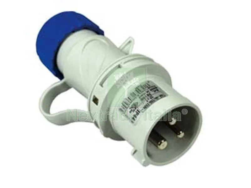 2PZ Spina Industriale Volante Argo Blu 2P+T CEE 309 IP44 - 16A colore blu 70100 — Interruttori e prese — rif. FERX.FER87193