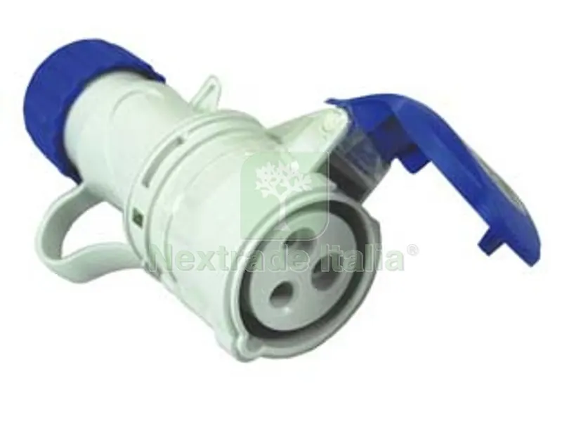 2PZ Presa Industriale Volante Argo Blu 2P+T CEE IP44 - 16A colore blu 71100 — Interruttori e prese — rif. FERX.FER87230