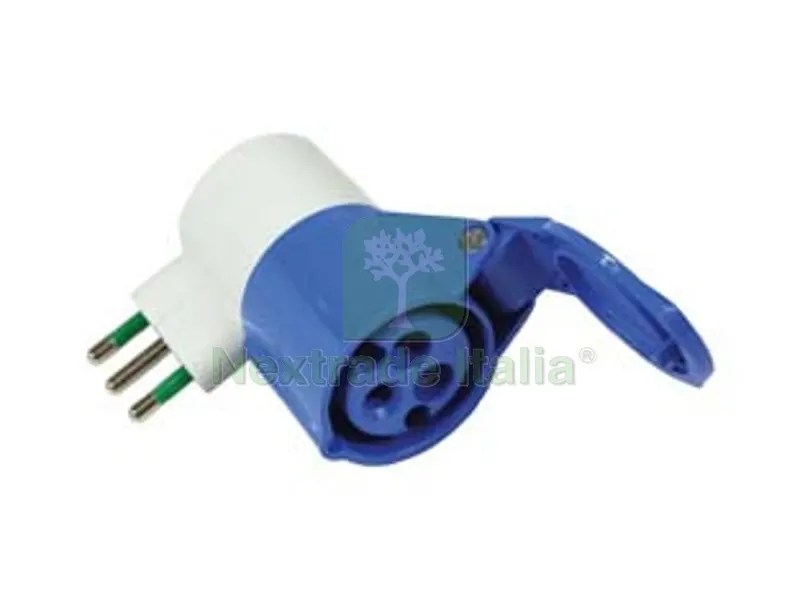 ADATTATORE INDUSTRIALE CON SPINA 16A E PRESA CEE 309 - 16A colore blu 73000 — Interruttori e prese — rif. FERX.FER87285 ADATTATORE INDUSTRIALE CON SPINA 16A E PRESA CEE 309 - 16A colore blu 73000 — Interruttori e prese — rif. FERX.FER87285