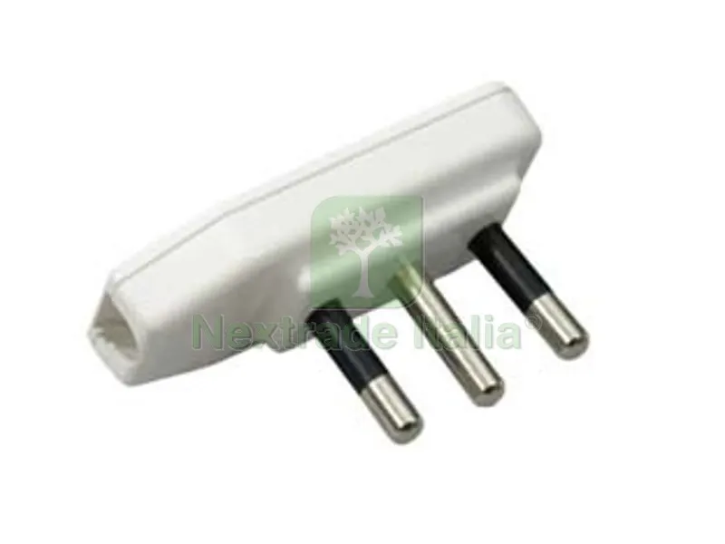 25PZ SPINA SUPERPIATTA 2P+T BIANCA - 10A bianca — Interruttori e prese — rif. FERX.FER49986