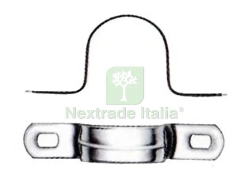 100PZ GAFFETTA CAVALLOTTO A DUE FORI - ? mm.13 - asole mm.7x4,2 — Funi, golfari e accessori sollevamento — rif. FERX.FER435154 100PZ GAFFETTA CAVALLOTTO A DUE FORI - ? mm.13 - asole mm.7x4,2 — Funi, golfari e accessori sollevamento — rif. FERX.FER435154