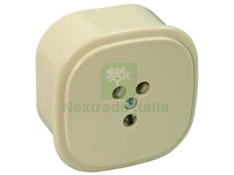 5PZ PRESA TELEFONICA TRIPOLARE DA PARETE E INCASSO — Interruttori e prese — rif. FERX.FER12362