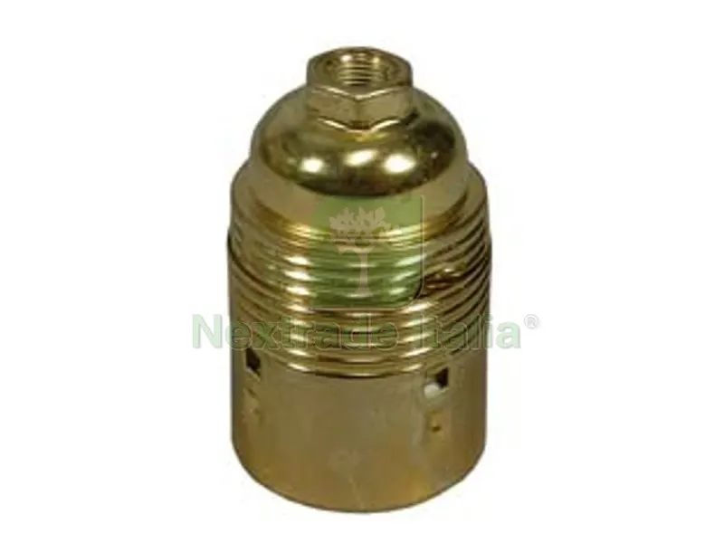 5PZ Portalampada E27 in Acciaio Ottonato — Illuminazione — rif. FERX.FER88978