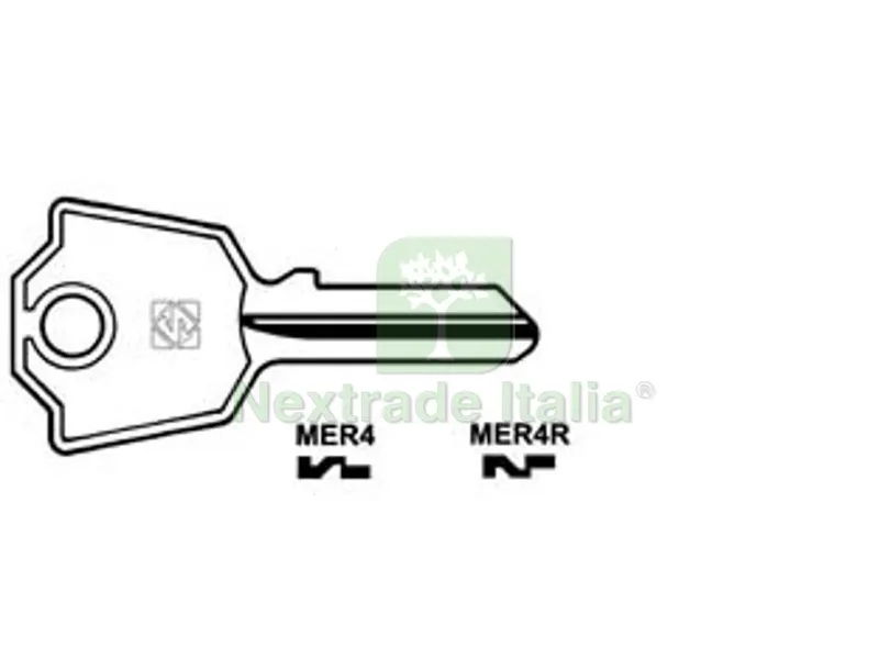 10PZ CHIAVI PER CILINDRI MERONI 5 SPINE PICCOLE - MER4 DX — Serrature e cilindri — rif. FERX.FER53143