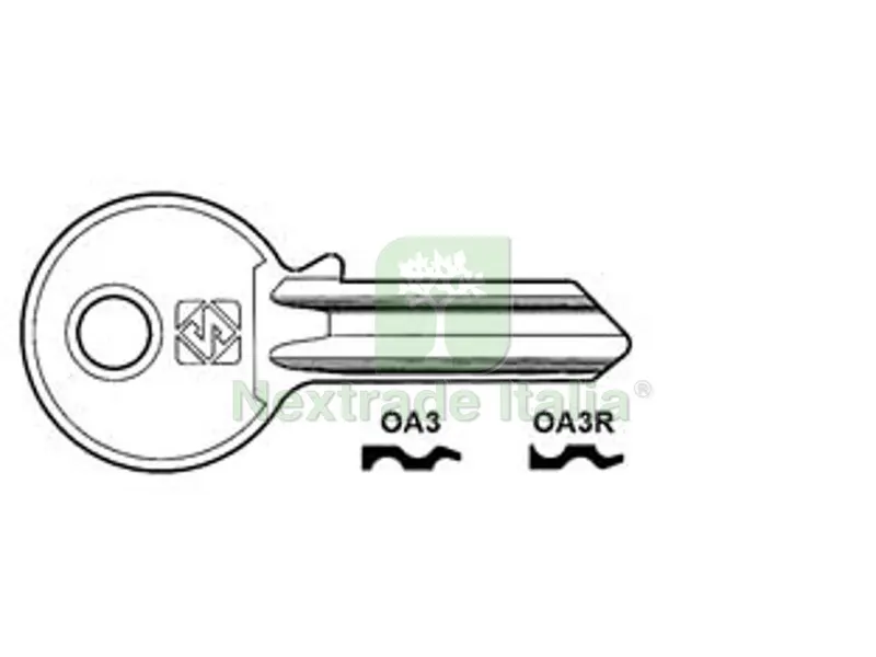 5PZ Chiavi per Cilindri OMA 4 Spine Grandi - OA3 DX — Serrature e cilindri — rif. FERX.FER53549