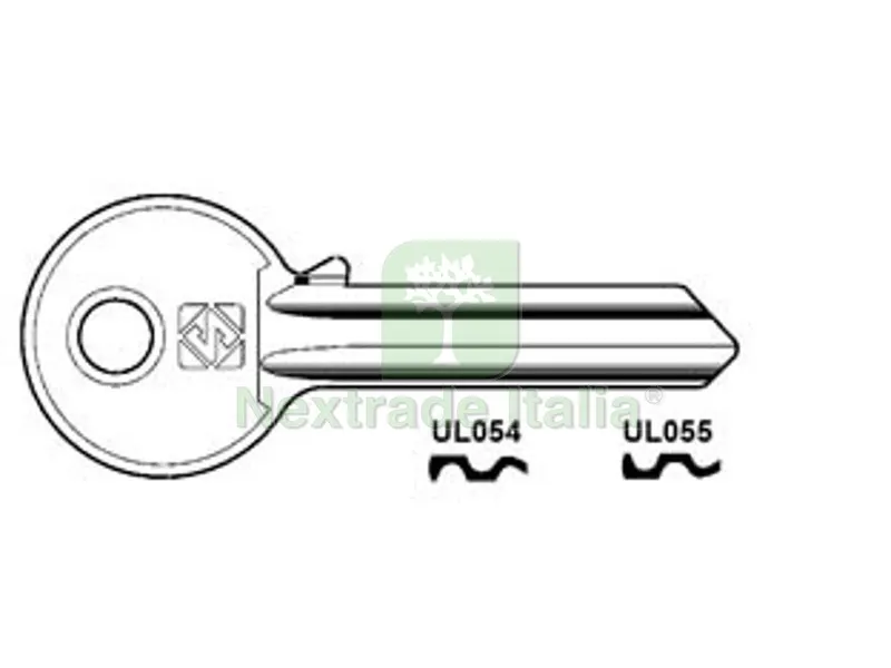100PZ Chiavi per Cilindri Universal 6 Spine Grandi - UL054 DX — Serrature e cilindri — rif. FERX.FER54584