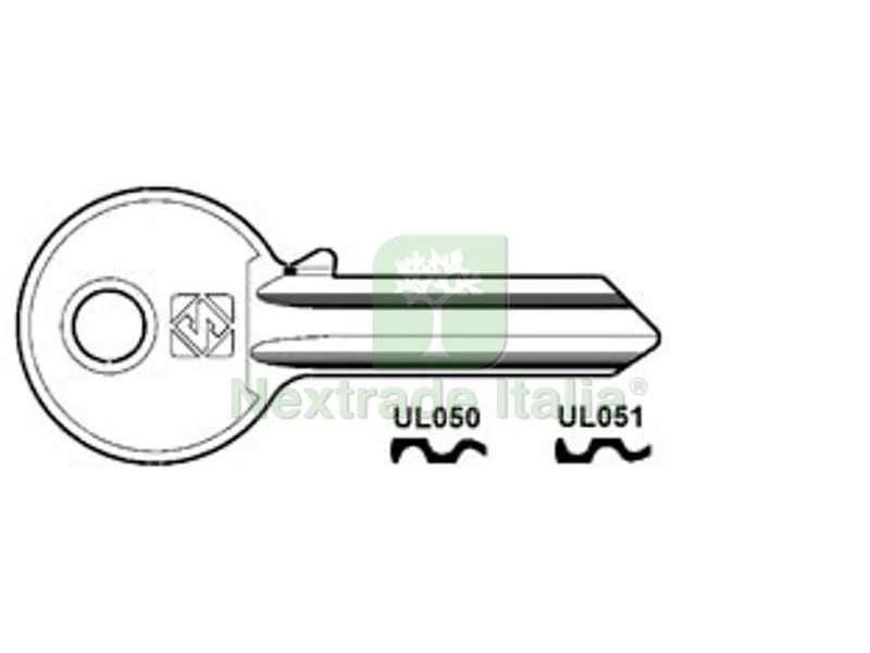 100PZ CHIAVI PER CILINDRI UNIVERSAL 5 SPINE GRANDI - UL050 DX — Serrature e cilindri — rif. FERX.FER54546