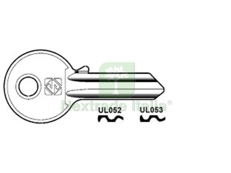 100PZ CHIAVI PER CILINDRI UNIVERSAL 4 SPINE GRANDI - UL053 SX — Serrature e cilindri — rif. FERX.FER54577