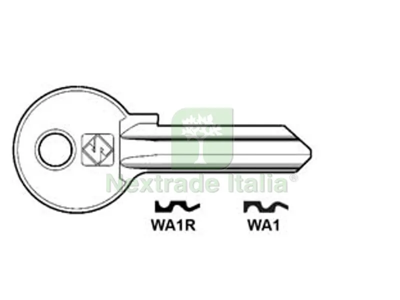 20PZ Chiavi per Cilindri Wally 5 Spine Grandi - WA1R SX — Serrature e cilindri — rif. FERX.FER54881 20PZ Chiavi per Cilindri Wally 5 Spine Grandi - WA1R SX — Serrature e cilindri — rif. FERX.FER54881