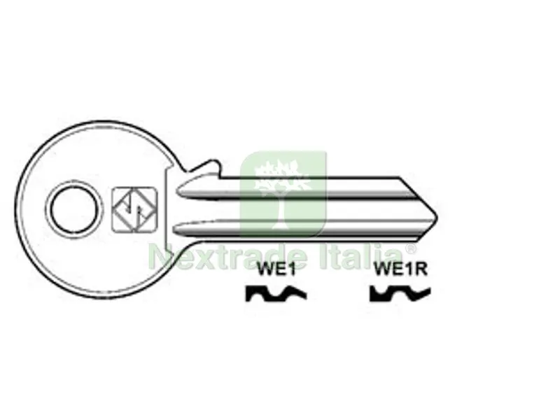 20PZ CHIAVI PER CILINDRI 5 SPINE GRANDI - WE1R SX — Serrature e cilindri — rif. FERX.FER54942 20PZ CHIAVI PER CILINDRI 5 SPINE GRANDI - WE1R SX — Serrature e cilindri — rif. FERX.FER54942
