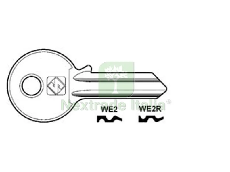 20PZ Chiavi per Cilindri 4 Spine Grandi - WE2 DX — Serrature e cilindri — rif. FERX.FER54959