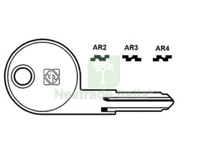 5PZ Chiavi Safe per Auto Alfa Romeo - AR2 — Ferramenta porte e finestre — rif. FERX.FER50814