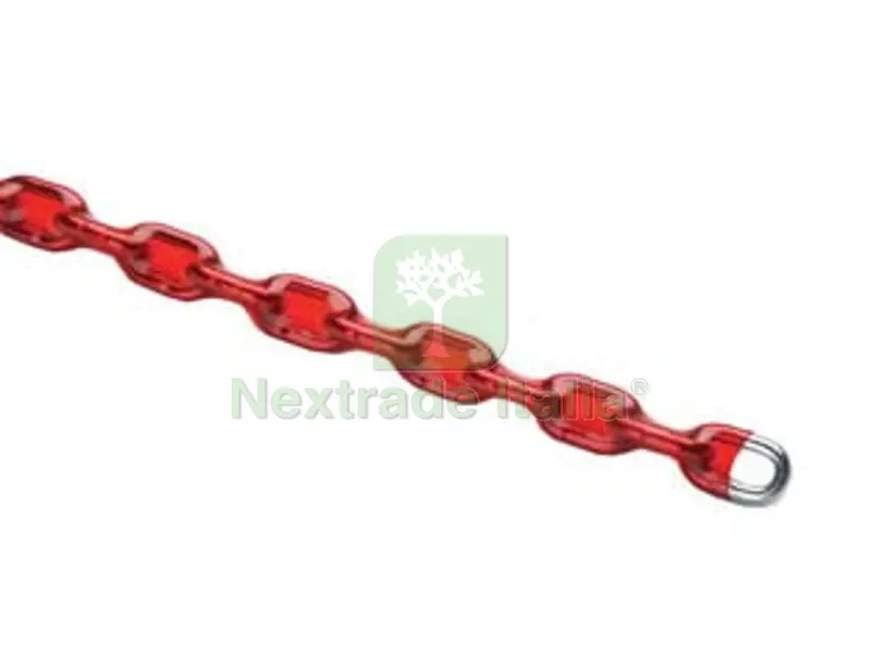 4PZ Catena Cementata Maglia Tonda Rivestita in Plastica - ? mm.6x80 cm. — Lucchetti e catene — rif. FERX.FER11648