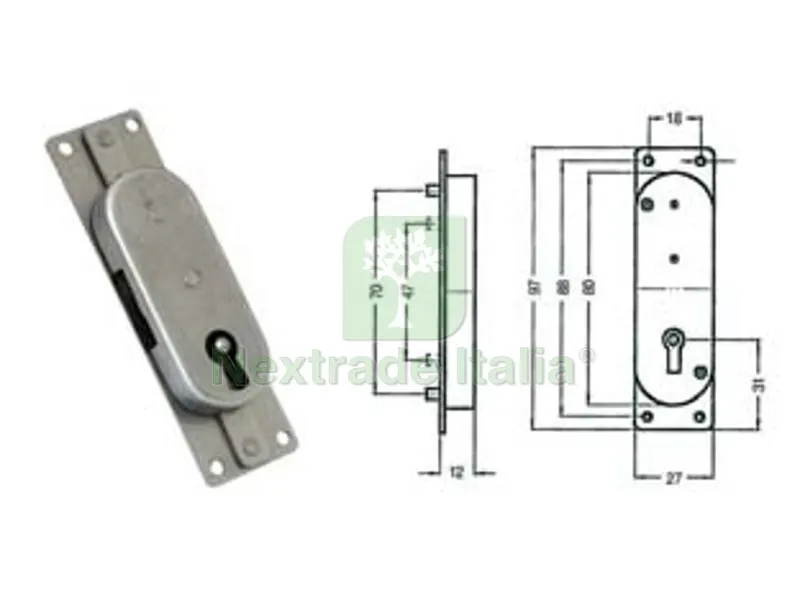 5PZ SERRATURA A STRINGA DA INCASTRARE — Serrature e cilindri — rif. FERX.FER57653 5PZ SERRATURA A STRINGA DA INCASTRARE — Serrature e cilindri — rif. FERX.FER57653