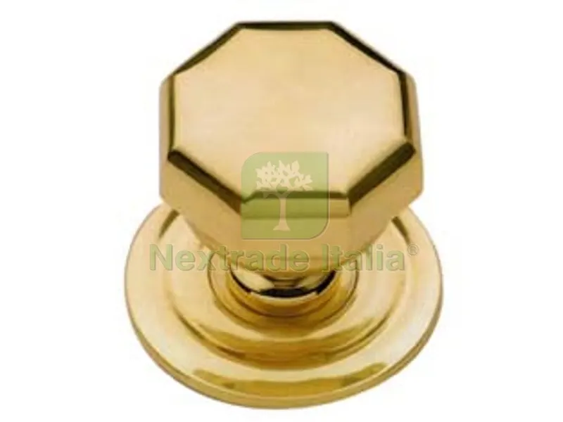 Pomolo Prestige Ottagonale per Portoncino in Ottone Lucido - ? mm.70 — Maniglie e pomelli — rif. FERX.FER74216