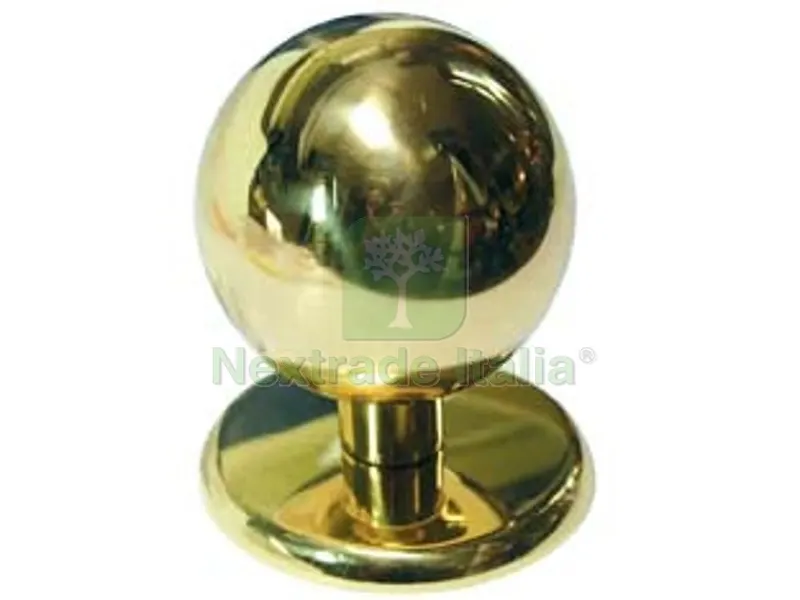Pomolo a Sfera per Portoncino in Ottone Lucido - ? mm.70 — Maniglie e pomelli — rif. FERX.FER74209