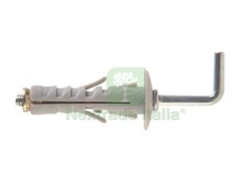 50PZ Tassello in Nylon con Gancio Lungo "SB" - SB 12/6 ? mm.12x40 gancio mm.23 — Tasselli e ancoraggi — rif. FERX.FER77422
