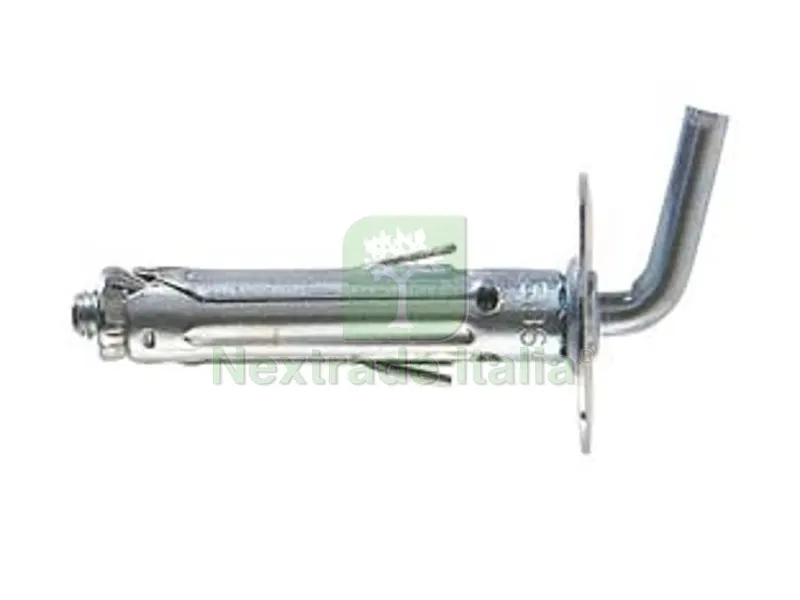 100PZ Tassello in Acciaio con Gancio Corto "SBS" - SBS 9/8 ? mm.9x45 gancio mm.10 — Tasselli e ancoraggi — rif. FERX.FER63036