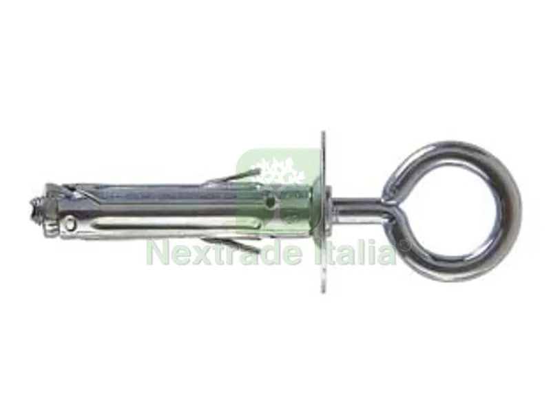50PZ Tassello in Acciaio con Occhiolo Chiuso "SBS" - SBS 9/3 ? mm.9x45 asola occhio mm.14 — Tasselli e ancoraggi — rif. FERX.FER63005