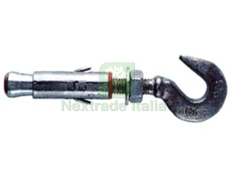 50PZ Tassello in Acciaio con Gancio "SLM" - SLM 8 MA gancio asola occhio mm.10,5 — Tasselli e ancoraggi — rif. FERX.FER63128