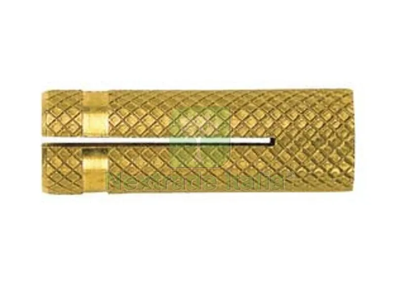 100PZ Tassello in Ottone per Viti "PO-M" - ? mm.12 MA tassello ? mm.15x40 — Tasselli e ancoraggi — rif. FERX.FER82372